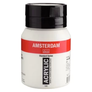Acrylverf amsterdam standard pot 500ml 105 titaanwit