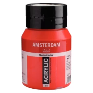 Acrylverf amsterdam standard pot 500ml 315 pyrrolerood