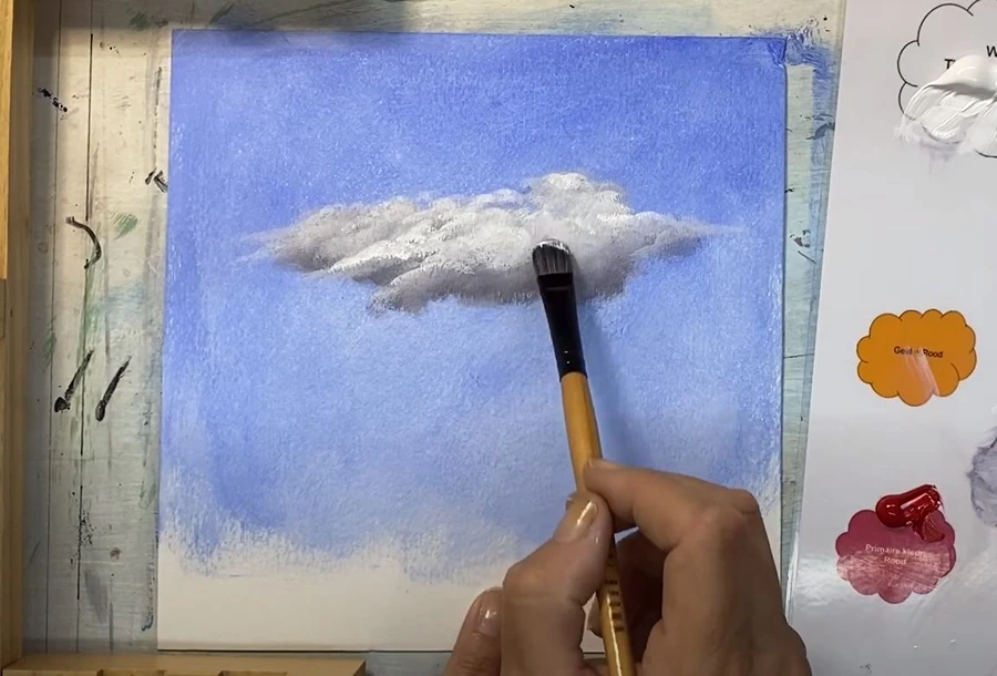 Wolken schilderen